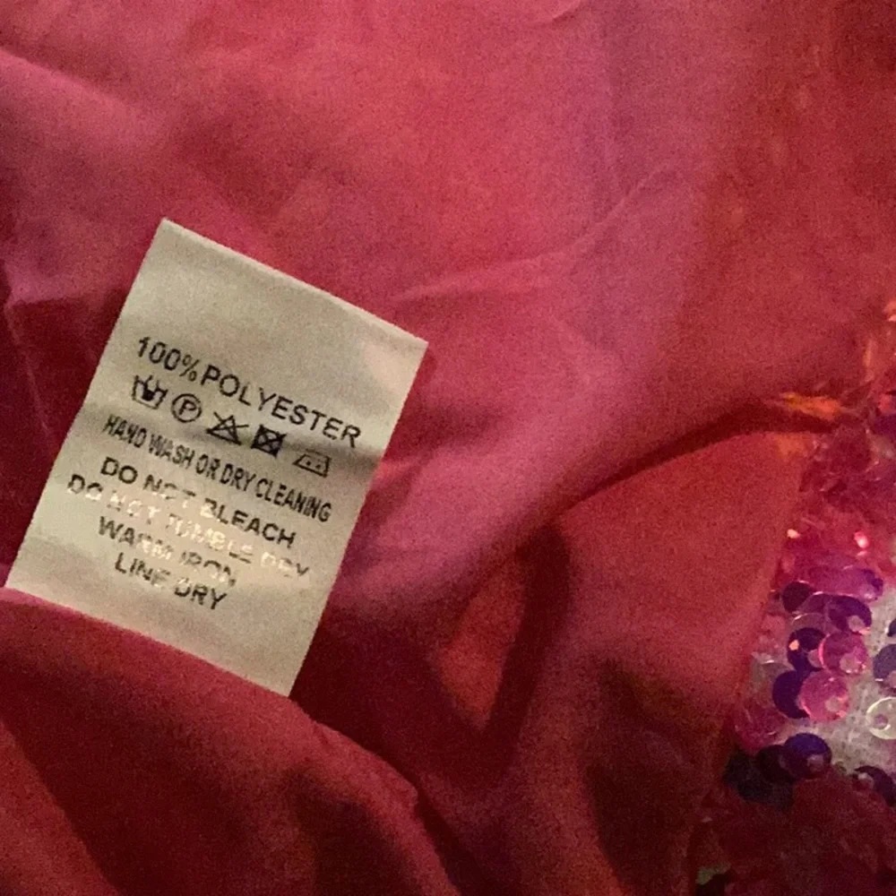 AKIRA Pink and Purple Sequin Jean Jacket - Picture 8 of 11